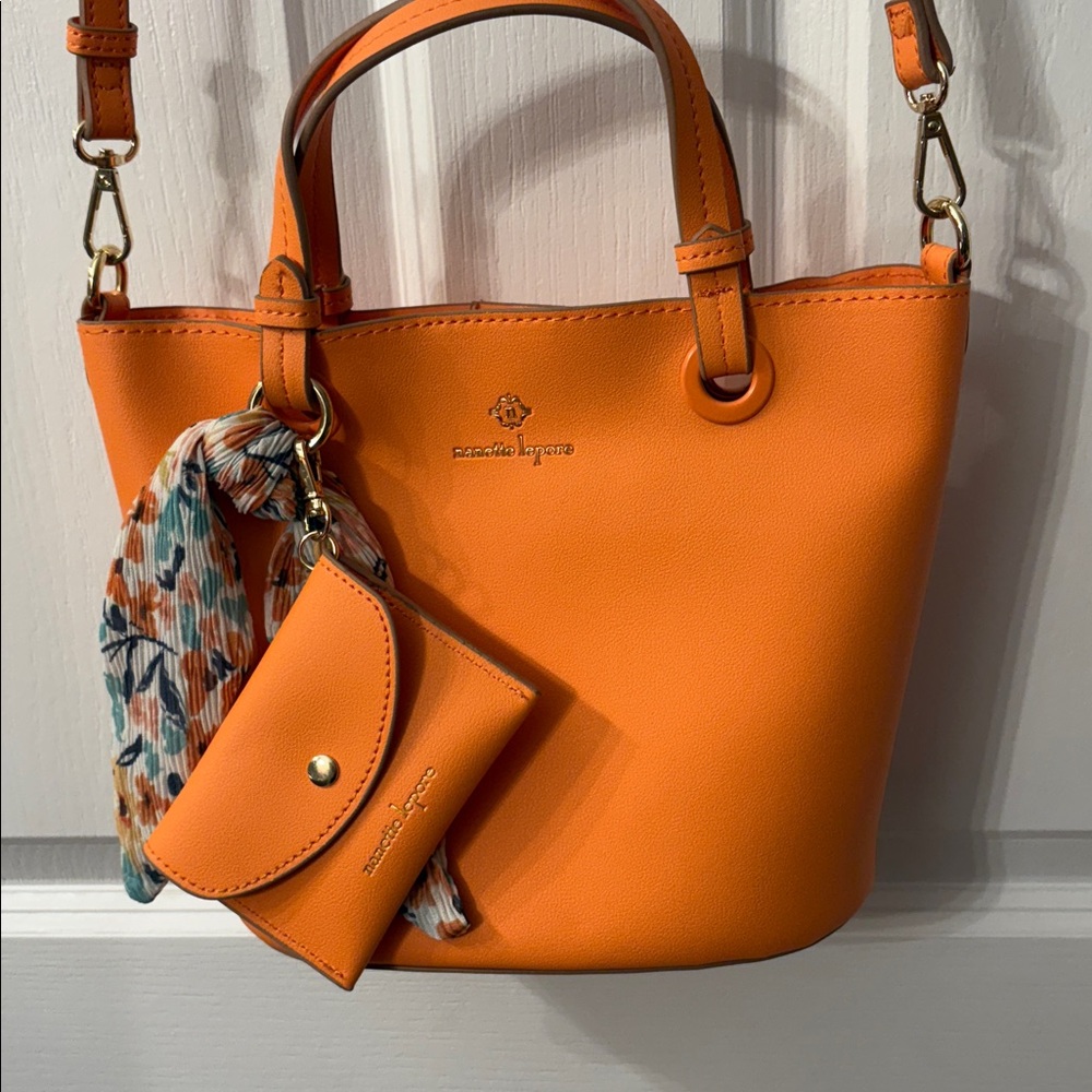 Nanette Lepore Orange Crossbody Handbag